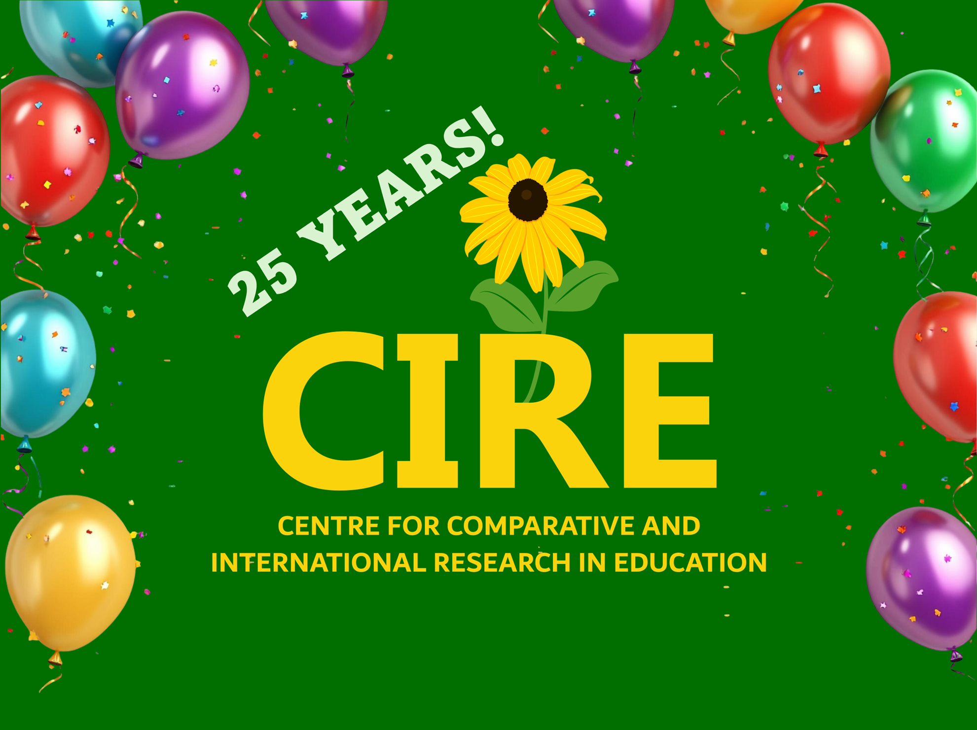 Banner for CIRE's 25th anniversary